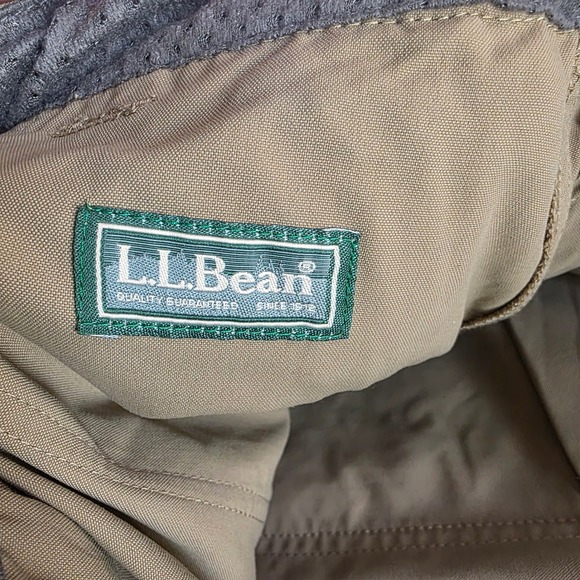 LL Bean Timberledge Zip Off Hiking Pants Khaki Tan Mens L Tall Utility Trail - Picture 5 of 10